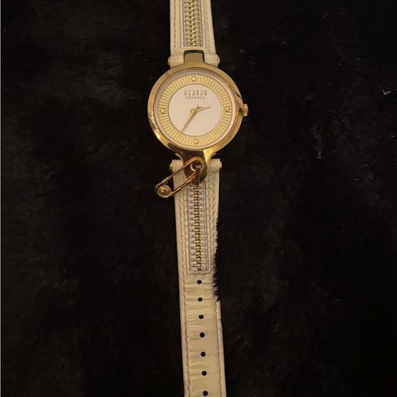 Versus Versace Gold and White Women\'s Watch